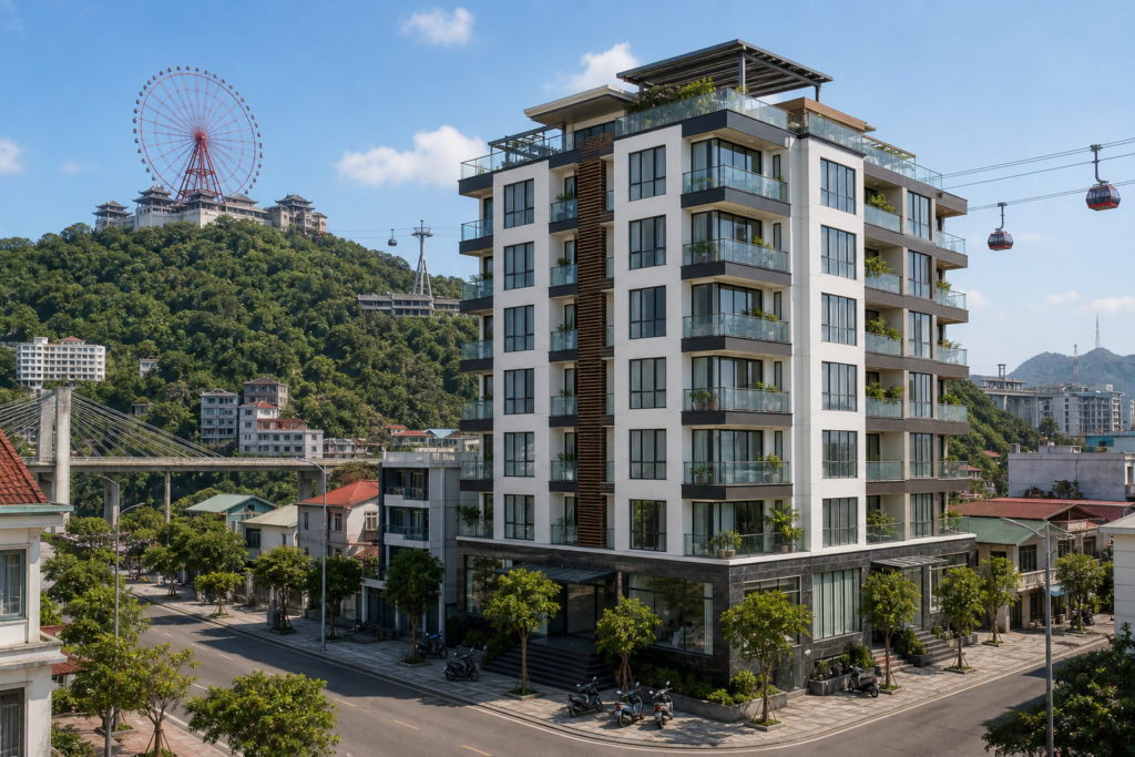 Apartment building in central Ha Long
